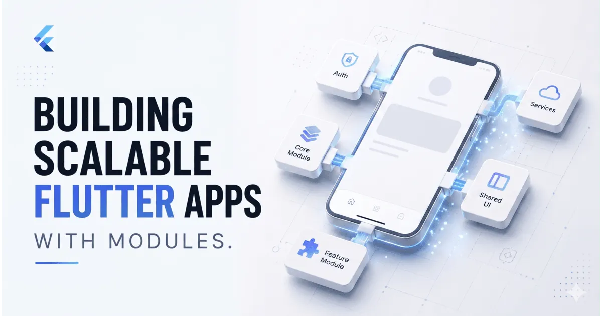 Flutter modular architecture visualization