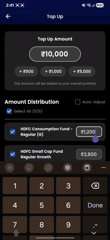 Minimum amount validation