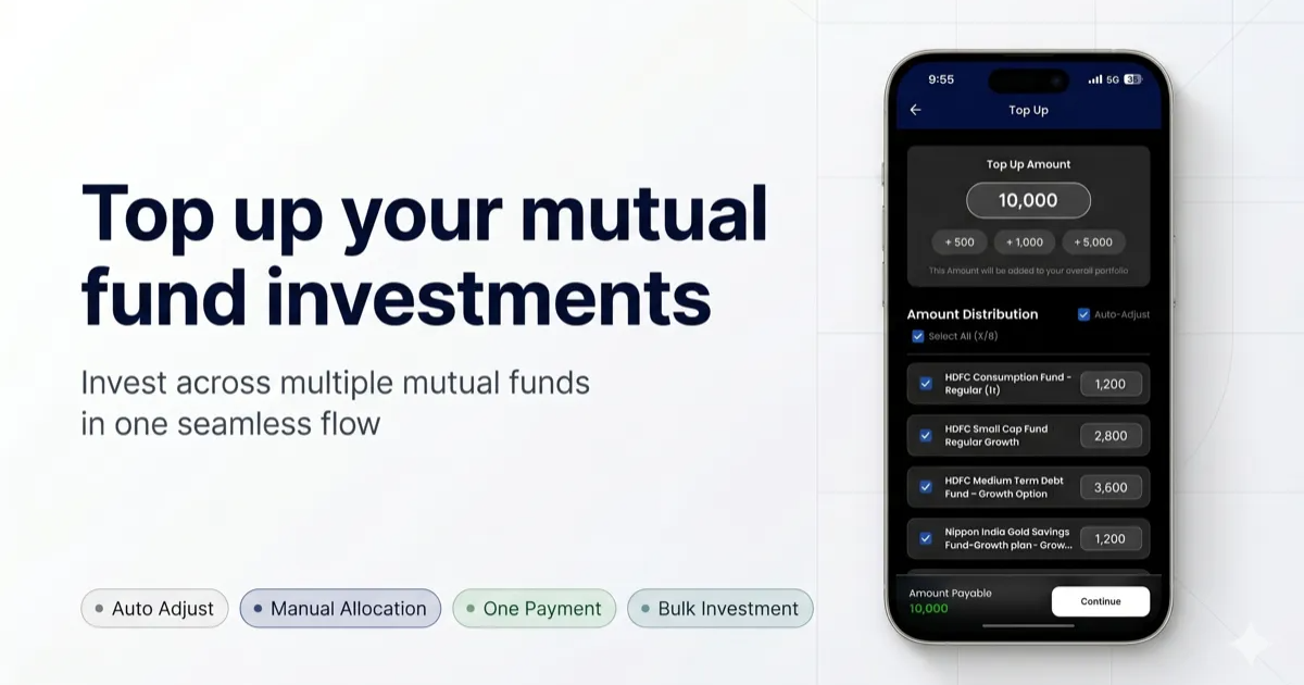 Portfolio Top Up feature visualization